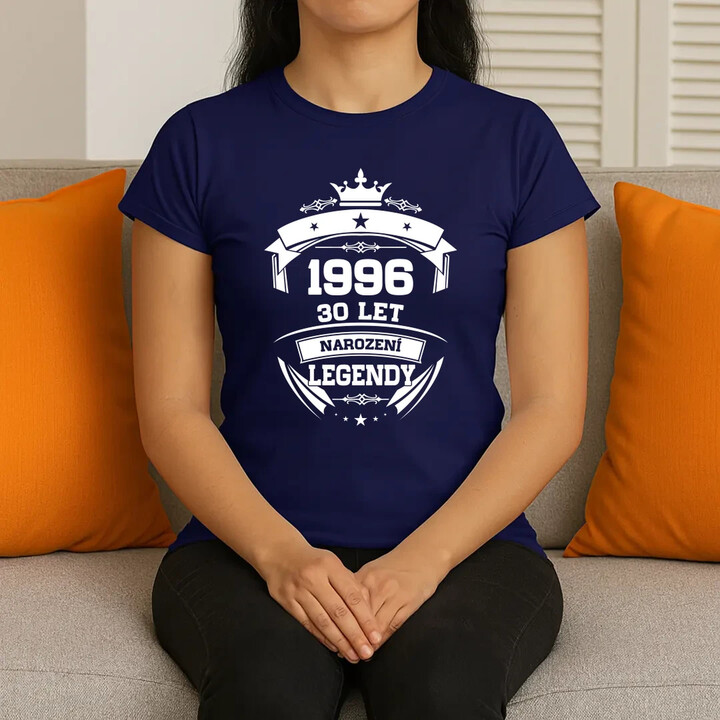 1996 Narození legendy 30 let  - dámské tričko s potiskem