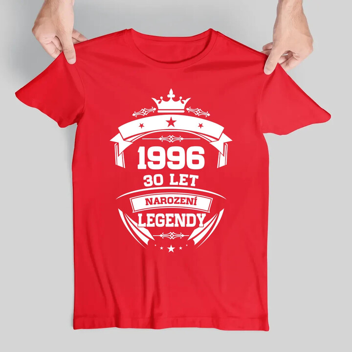 1996 Narození legendy 30 let - pánské tričko s potiskem