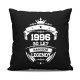 1996 Narození legendy 30 let - černý polštář s potiskem