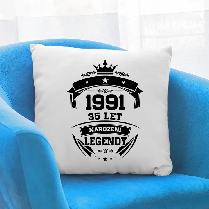 1991 Narození legendy 35 let - polštář s potiskem