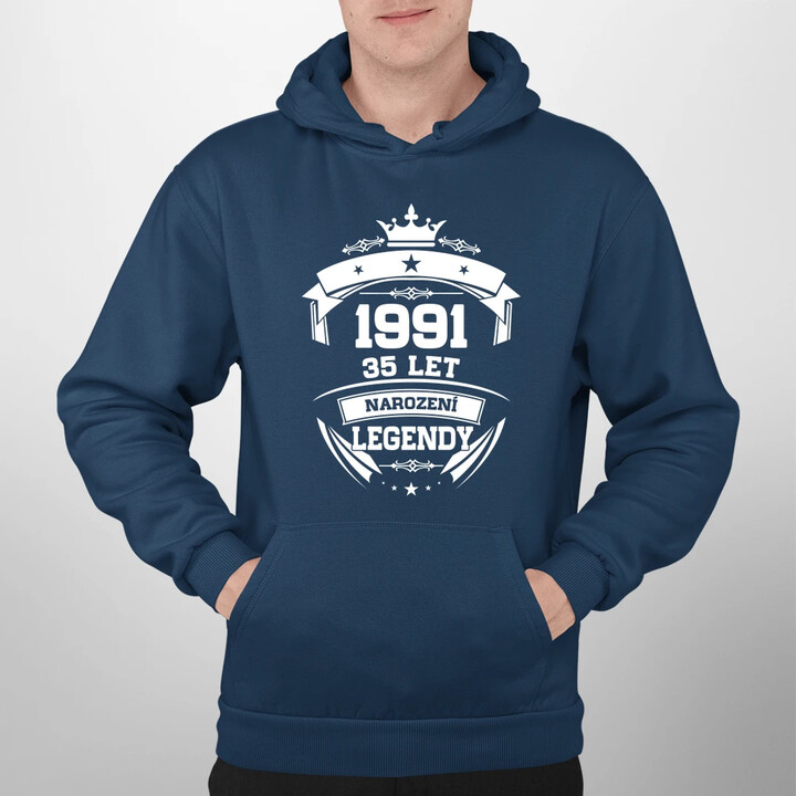 1991 Narození legendy 35 let - pánská mikina s potiskem