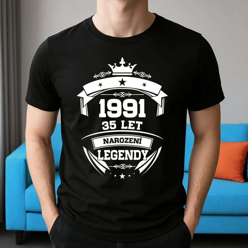 1991 Narození legendy 35 let - pánské tričko s potiskem