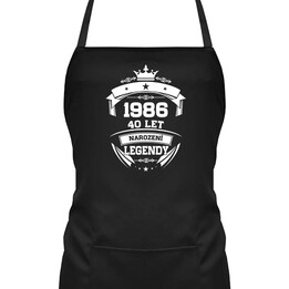 1986 Narození legendy 40 let - zástěra s potiskem