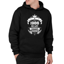 1986 Narození legendy 40 let - pánská mikina s potiskem
