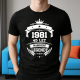 1981 Narození legendy 45 let - pánské tričko s potiskem