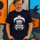 1981 Narození legendy 45 let - pánské tričko s potiskem