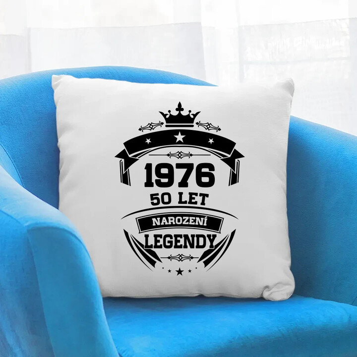1976 Narození legendy 50 let - polštář s potiskem
