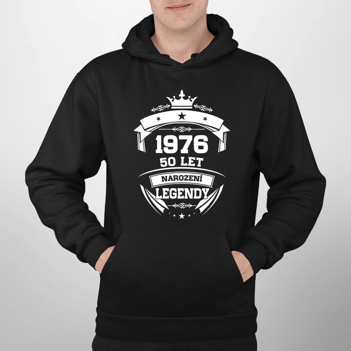 1976 Narození legendy 50 let - pánská mikina s potiskem