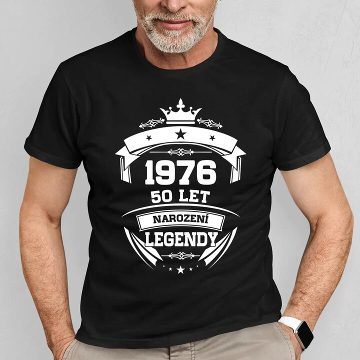 1976 Narození legendy 50 let - pánské tričko s potiskem