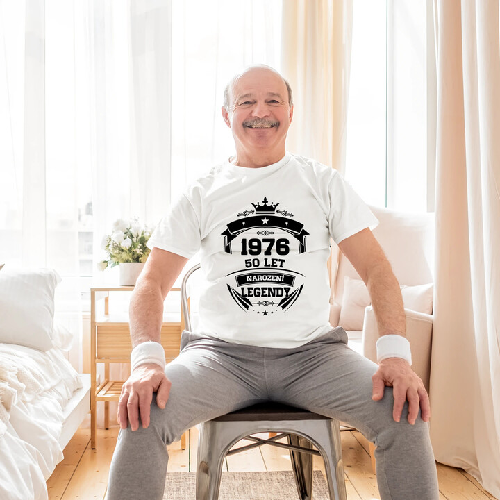 1976 Narození legendy 50 let - pánské tričko s potiskem