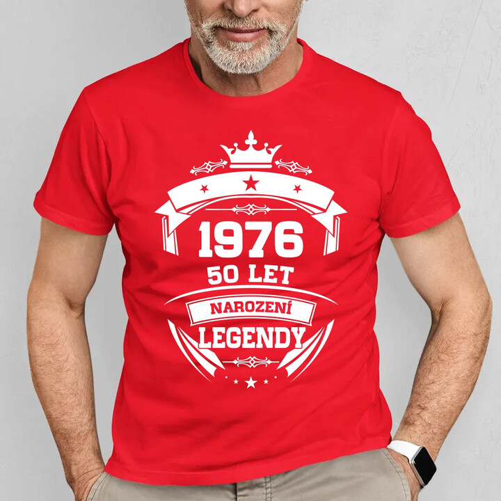 1976 Narození legendy 50 let - pánské tričko s potiskem