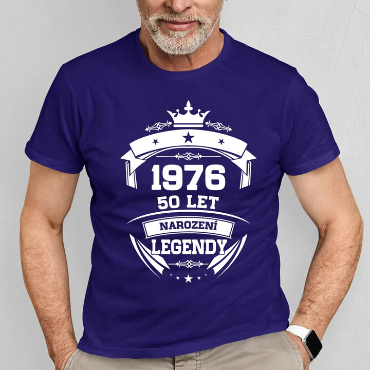 1976 Narození legendy 50 let - pánské tričko s potiskem
