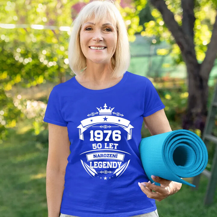 1976 Narození legendy 50 let  - dámské tričko s potiskem