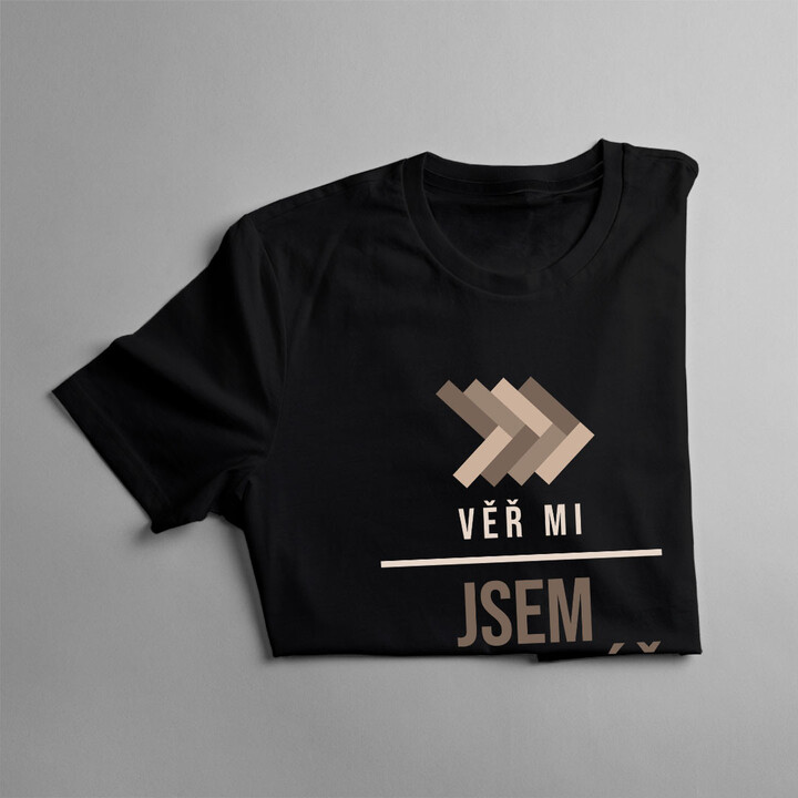Věř mi, jsem podlahář, vím, co dělám - pánské tričko s potiskem