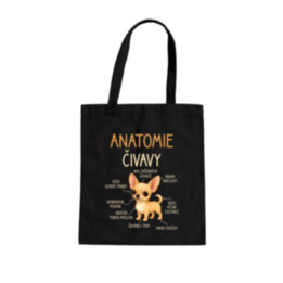 Anatomie čivavy - taška s potiskem