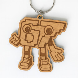 Six seven 67 - Italian Brainrot - dřevěný přívěsek na klíče s gravírováním