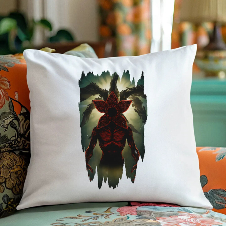 Demogorgon - pro fanoušky seriálu Stranger Things - polštář s potiskem