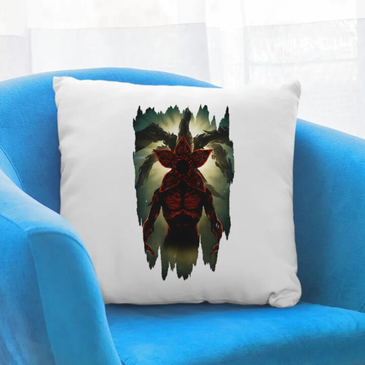 Demogorgon - pro fanoušky seriálu Stranger Things - polštář s potiskem