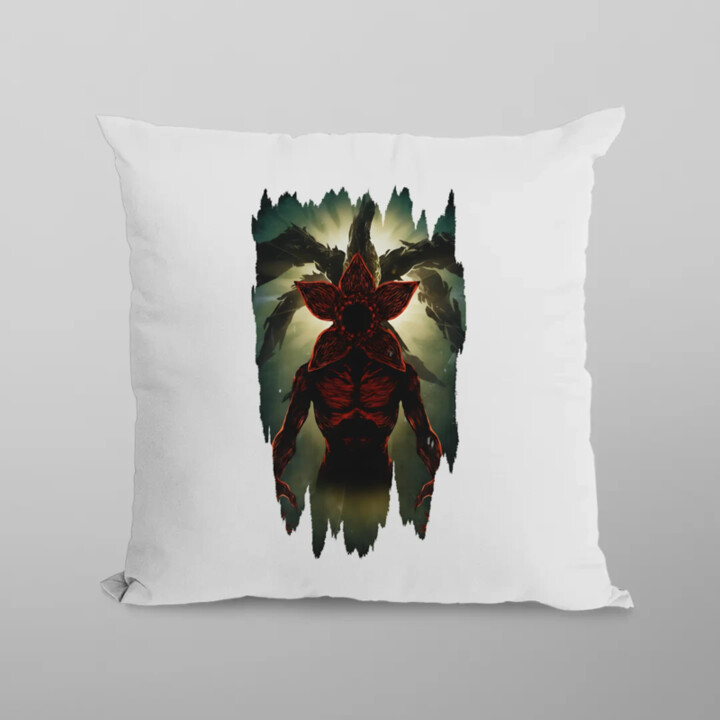 Demogorgon - pro fanoušky seriálu Stranger Things - polštář s potiskem