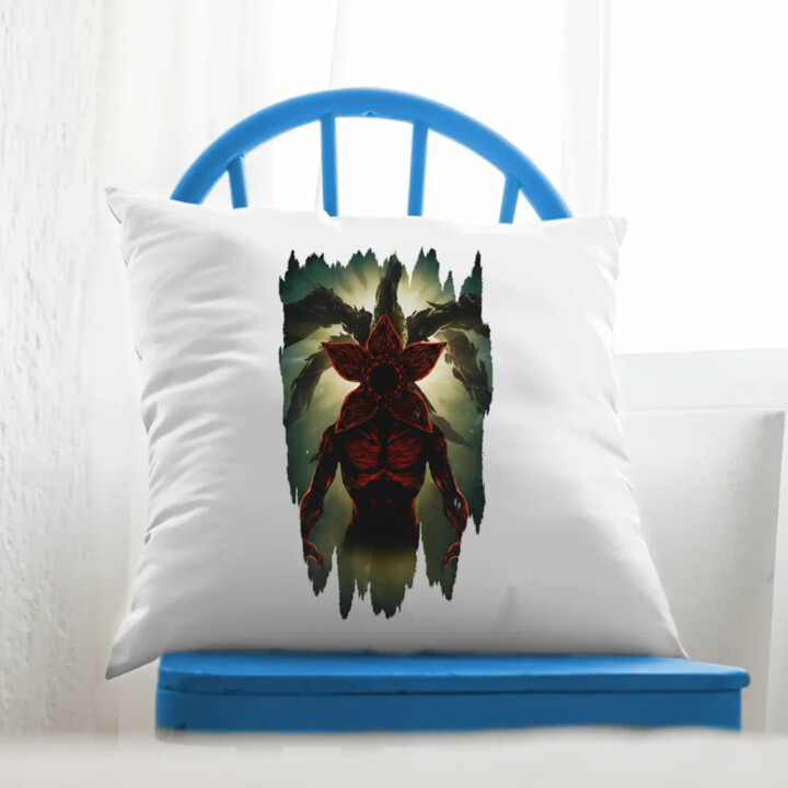 Demogorgon - pro fanoušky seriálu Stranger Things - polštář s potiskem