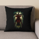 Demogorgon - pro fanoušky seriálu Stranger Things - černý polštář s potiskem