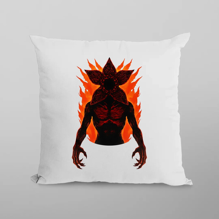 Demogorgon v2 - pro fanoušky seriálu Stranger Things - polštář s potiskem