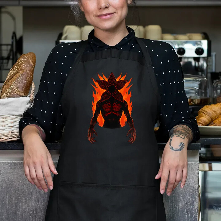 Demogorgon v2 - pro fanoušky seriálu Stranger Things - zástěra s potiskem