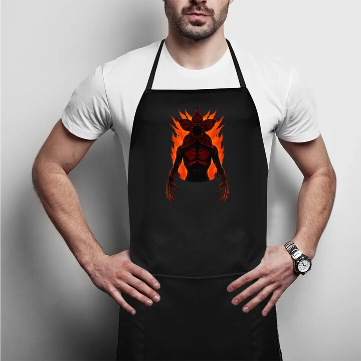 Demogorgon v2 - pro fanoušky seriálu Stranger Things - zástěra s potiskem