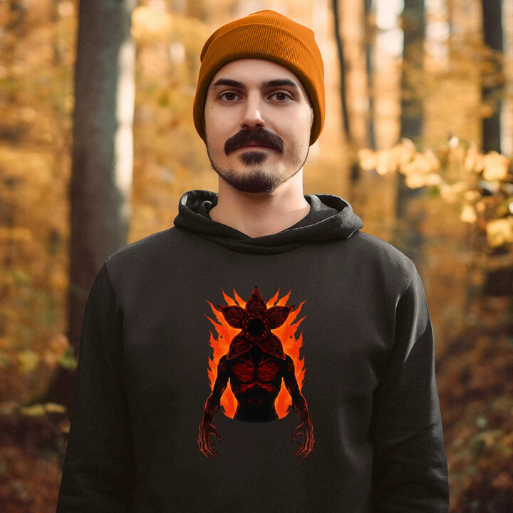 Demogorgon v2 - pro fanoušky seriálu Stranger Things - pánská mikina s potiskem