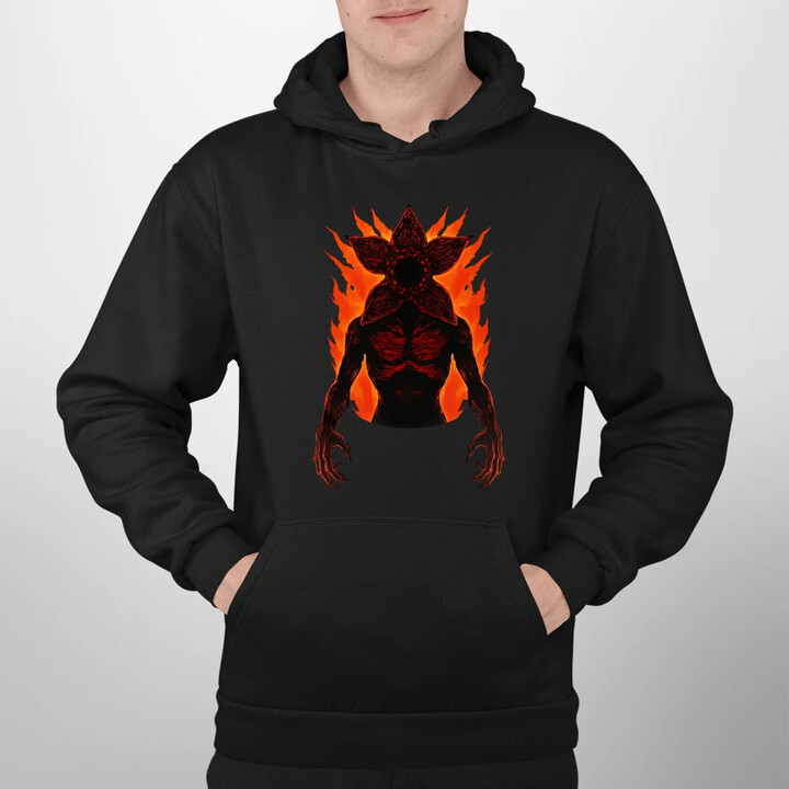 Demogorgon v2 - pro fanoušky seriálu Stranger Things - pánská mikina s potiskem