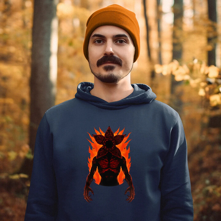 Demogorgon v2 - pro fanoušky seriálu Stranger Things - pánská mikina s potiskem