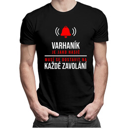 Varhaník je jako hasič - pánské tričko s potiskem
