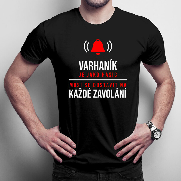 Varhaník je jako hasič - pánské tričko s potiskem