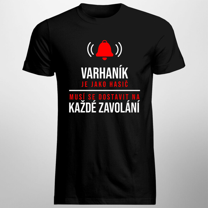 Varhaník je jako hasič - pánské tričko s potiskem