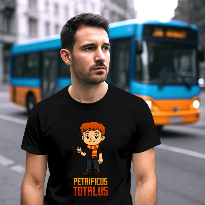 Petrificus Totalus - Ron Weasley - pánské tričko s potiskem pro fanoušky série Harry Potter