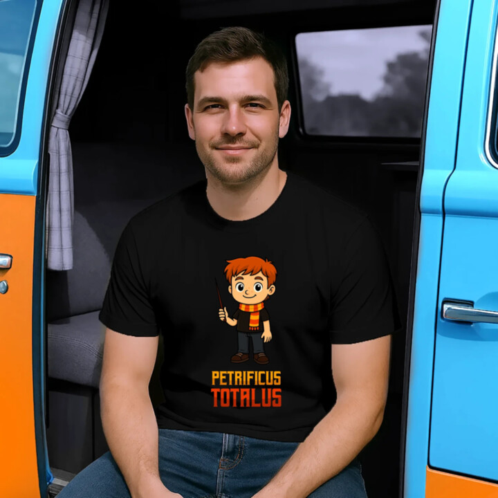 Petrificus Totalus - Ron Weasley - pánské tričko s potiskem pro fanoušky série Harry Potter