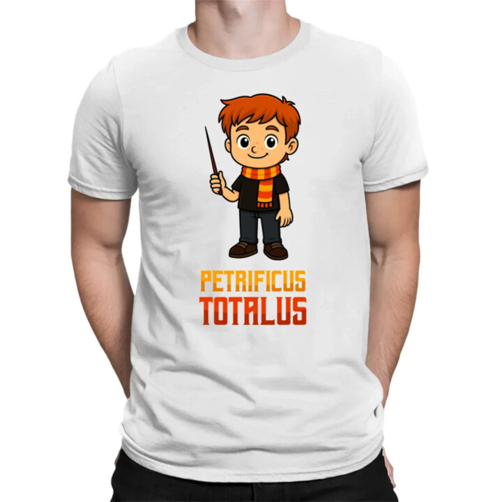 Petrificus Totalus - Ron Weasley - pánské tričko s potiskem pro fanoušky série Harry Potter