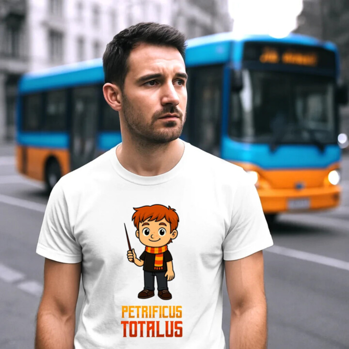 Petrificus Totalus - Ron Weasley - pánské tričko s potiskem pro fanoušky série Harry Potter