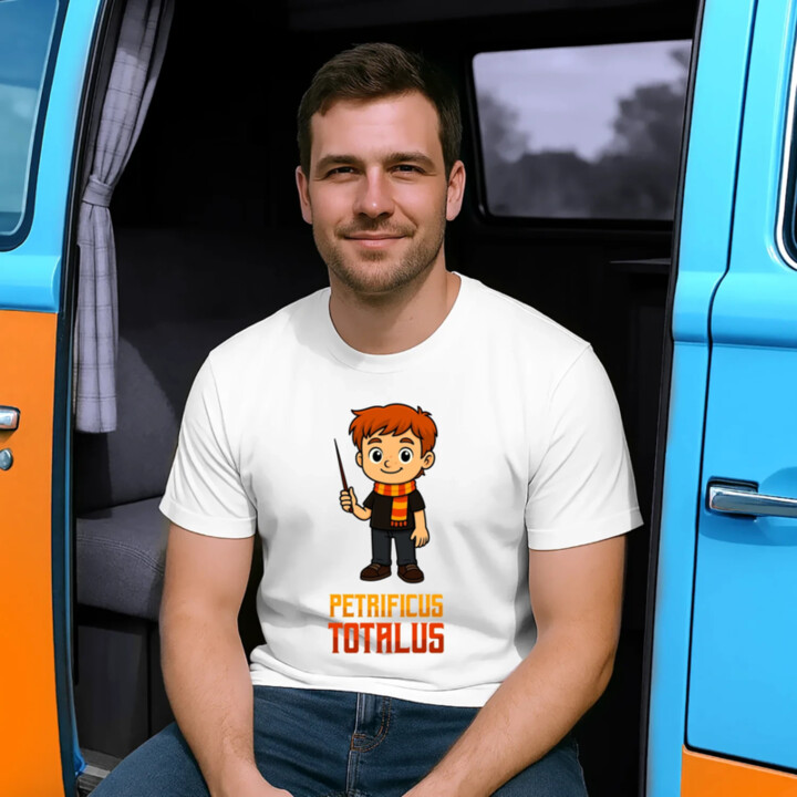 Petrificus Totalus - Ron Weasley - pánské tričko s potiskem pro fanoušky série Harry Potter