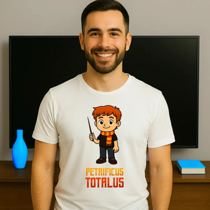 Petrificus Totalus - Ron Weasley - pánské tričko s potiskem pro fanoušky série Harry Potter