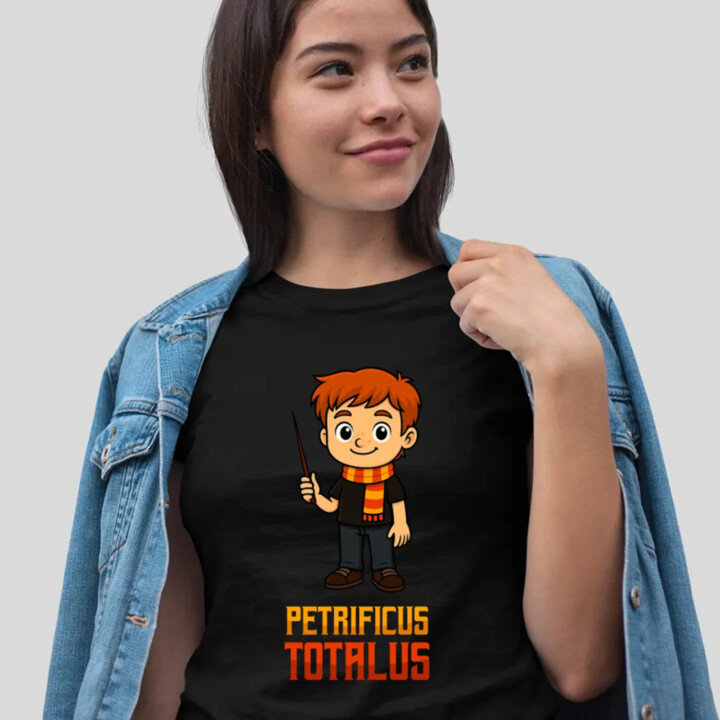 Petrificus Totalus - Ron Weasley  - dámské tričko s potiskem pro fanoušky série Harry Potter