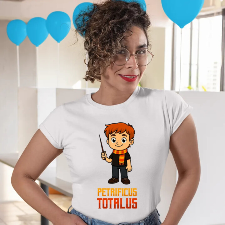 Petrificus Totalus - Ron Weasley  - dámské tričko s potiskem pro fanoušky série Harry Potter
