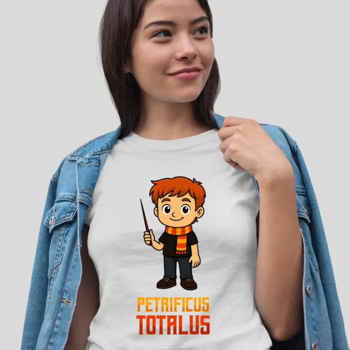 Petrificus Totalus - Ron Weasley  - dámské tričko s potiskem pro fanoušky série Harry Potter