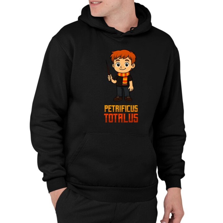 Petrificus Totalus - Ron Weasley - pánská mikina s potiskem pro fanoušky série Harry Potter