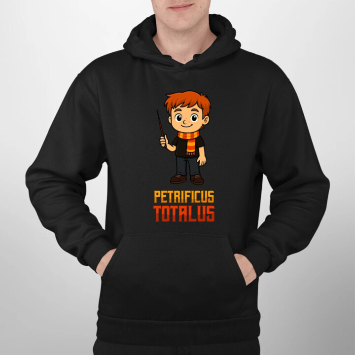 Petrificus Totalus - Ron Weasley - pánská mikina s potiskem pro fanoušky série Harry Potter