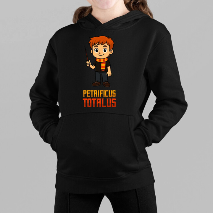 Petrificus Totalus - Ron Weasley - dětská mikina s kapucí pro fanoušky série Harry Potter