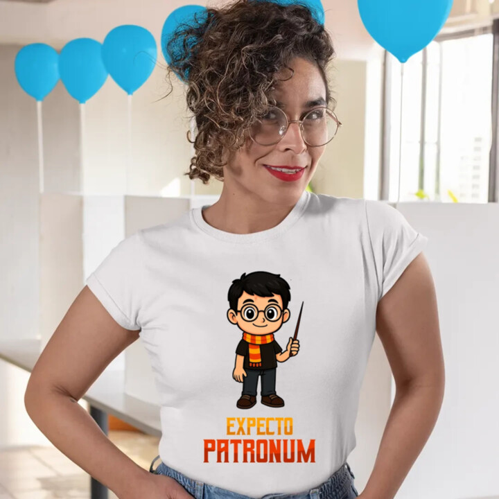 Expecto Patronum - Harry Potter  - dámské tričko s potiskem pro fanoušky série Harry Potter