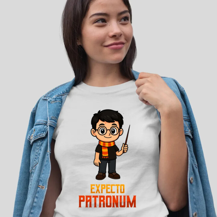 Expecto Patronum - Harry Potter  - dámské tričko s potiskem pro fanoušky série Harry Potter