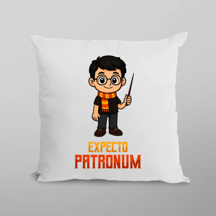 Expecto Patronum - Harry Potter - polštář s potiskem pro fanoušky série Harry Potter
