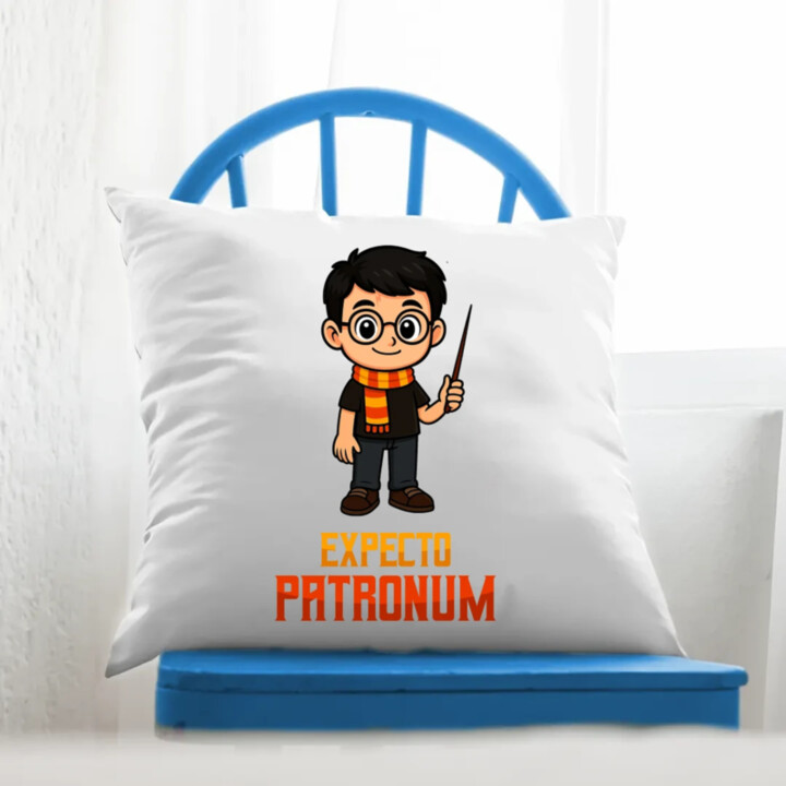 Expecto Patronum - Harry Potter - polštář s potiskem pro fanoušky série Harry Potter